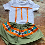 Onesie with skirt &/or bib (Various colors/sizes)