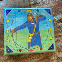 Blue Bow Hunter Wood Box