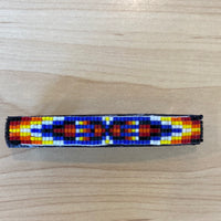 Royal Blue & Fire Color Barrette