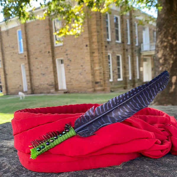 Half Head Red Turban