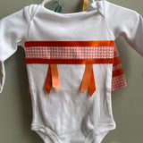 Onesie with skirt &/or bib (Various colors/sizes)