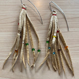 Leather Fringe Earrings (Various designs available)