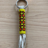 Large Beaded Key Ring