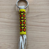 Large Beaded Key Ring