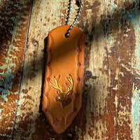 Hand Tooled Leather Key Fob