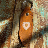 Hand Tooled Leather Key Fob