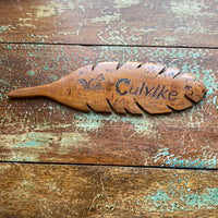 7" Wooden Feather