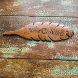 7" Wooden Feather