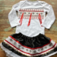 Onesie with skirt &/or bib (Various colors/sizes)