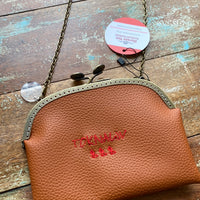 Faux Leather with Embroidery