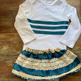 Infant Onsie with Ribbon Skirt &/or bib