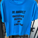 Youth "Ancestor Blessed My Long Hair" T-Shirt