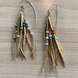 Leather Fringe Earrings (Various designs available)