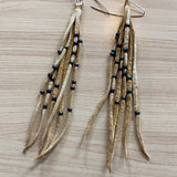 Leather Fringe Earrings (Various designs available)