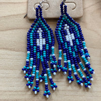 Beaded Fringe Earrings (Various Designs Available)