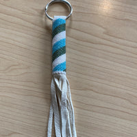Large Beaded Key Ring