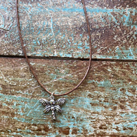 Cord Necklace with charm