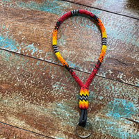 Beaded Wristlet in Fire Colors