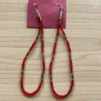 Long Beaded Earrings