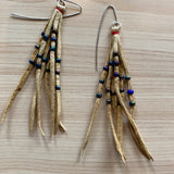 Leather Fringe Earrings (Various designs available)