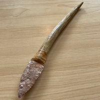 Deer Antler & Arrowhead Knife