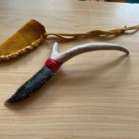 Deer Antler & Arrowhead Knife