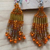 Beaded Fringe Earrings (Various Designs Available)