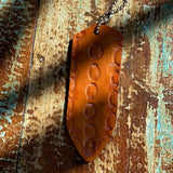 Hand Tooled Leather Key Fob