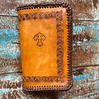 Leather Hand Tooled Hymnal Cover