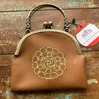 Faux Leather with Embroidery